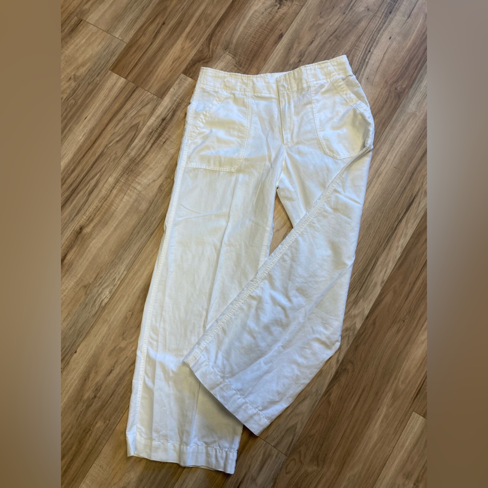 New Gap wide leg linen/cotton pants